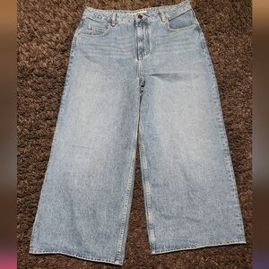 ASOS//DENIM Women's Medium Wash High-rise Wide Leg Women's Jeans Sz. 12x24